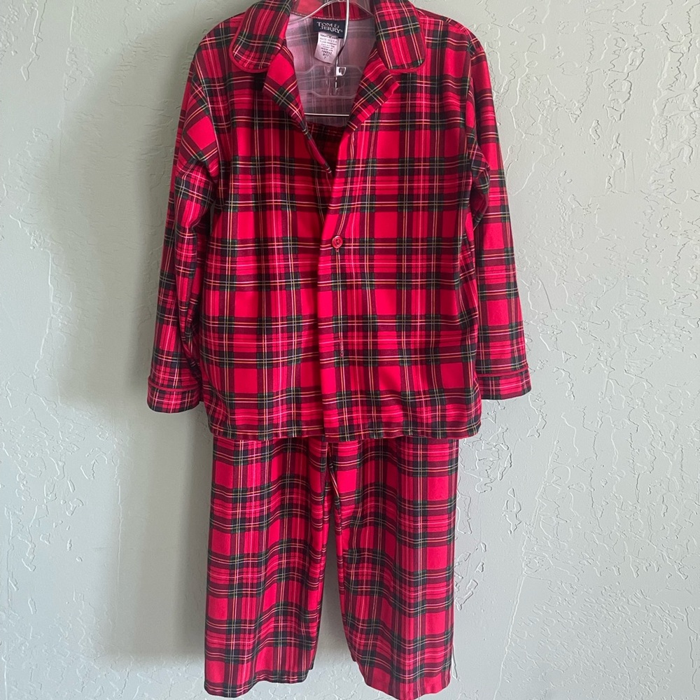 Boys Christmas pajamas plaid